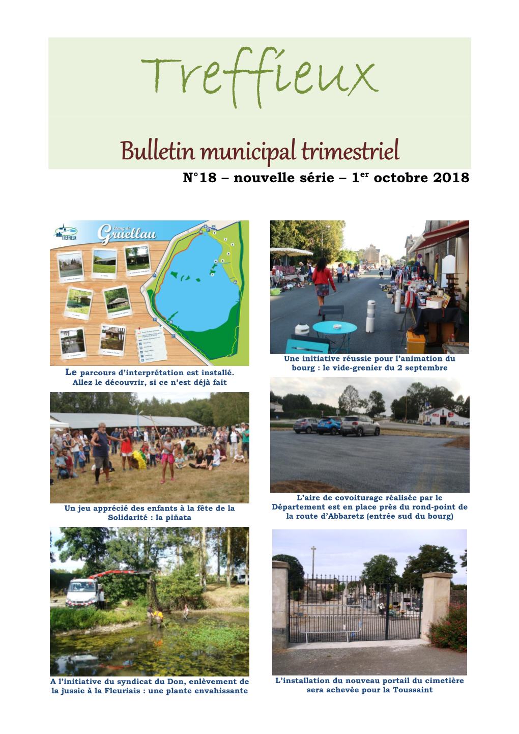 Bulletin Municipal Trimestriel N°18 – Nouvelle Série – 1Er Octobre 2018