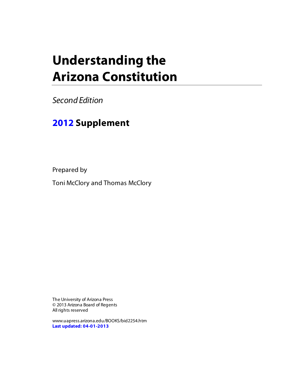 Understanding the Arizona Constitution