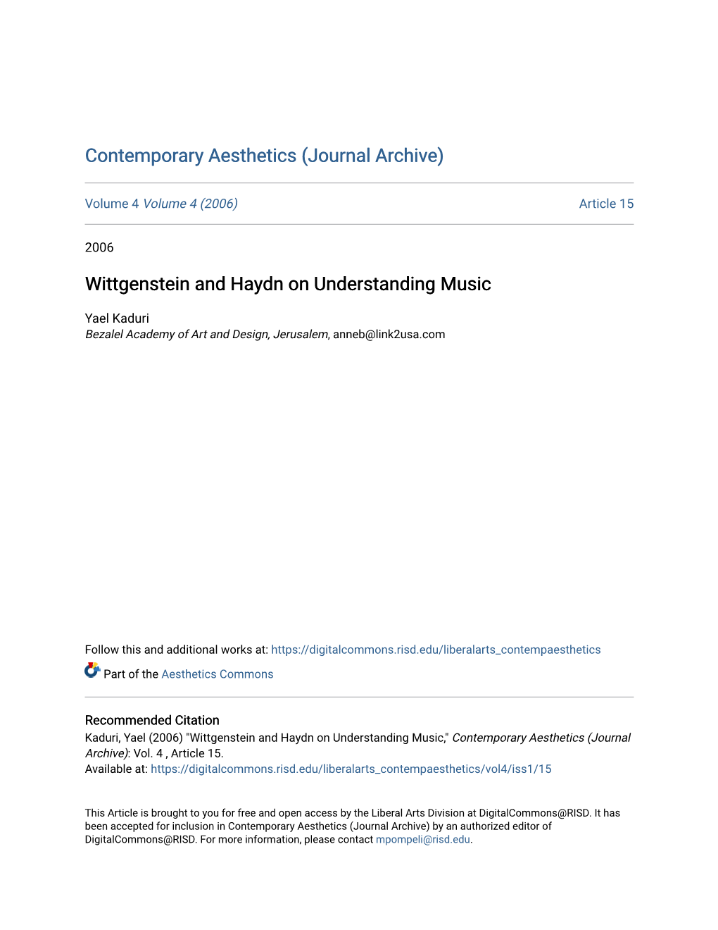 Wittgenstein and Haydn on Understanding Music