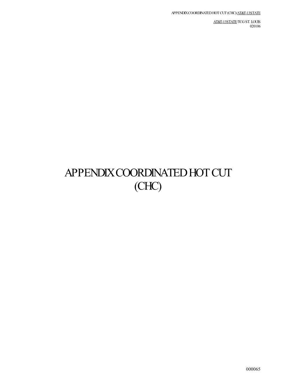 CHC Appendix