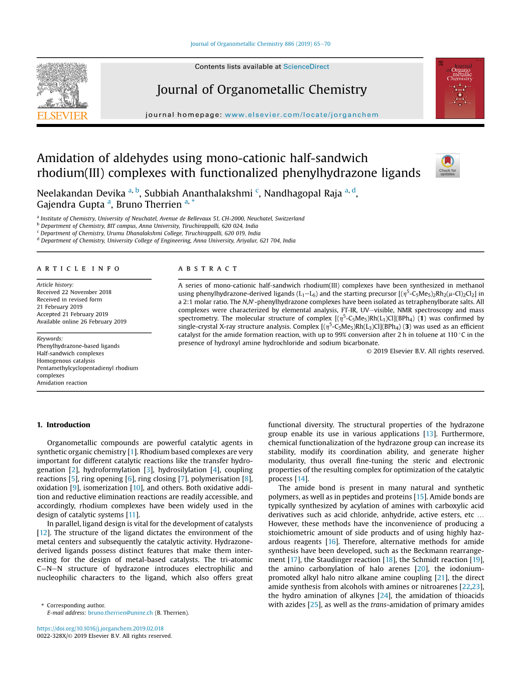 Amidation of Aldehydes Using Mono-Cationic Half-Sandwich Rhodium(III) Complexes with Functionalized Phenylhydrazone Ligands