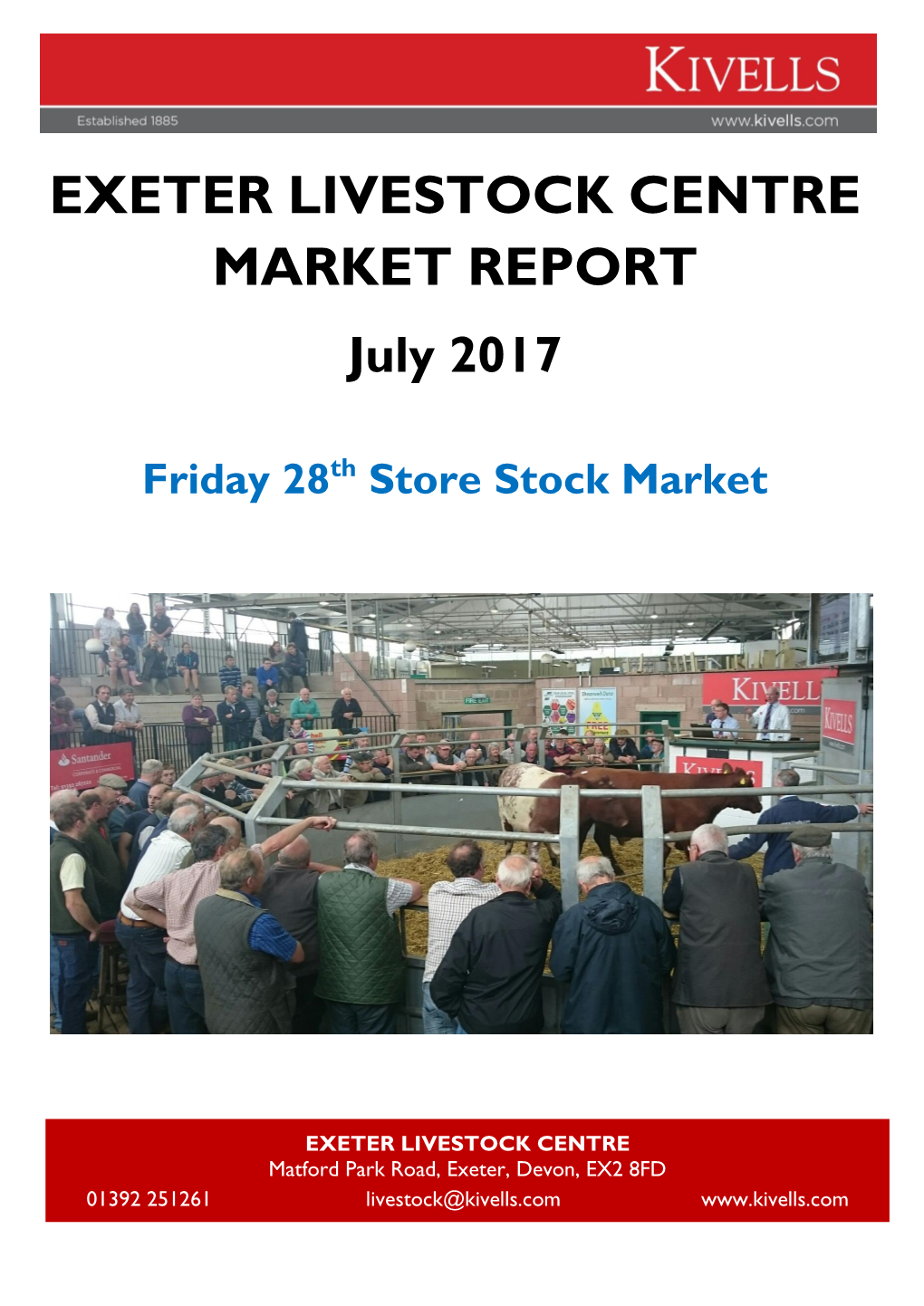 Exeter Livestock Centre Market Report