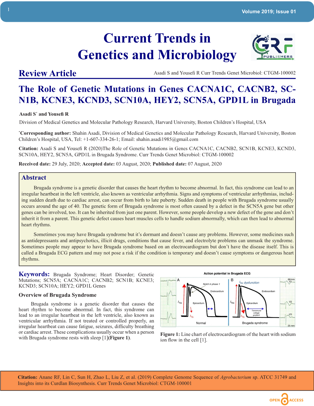 Current Trends in Genetics and Microbiology