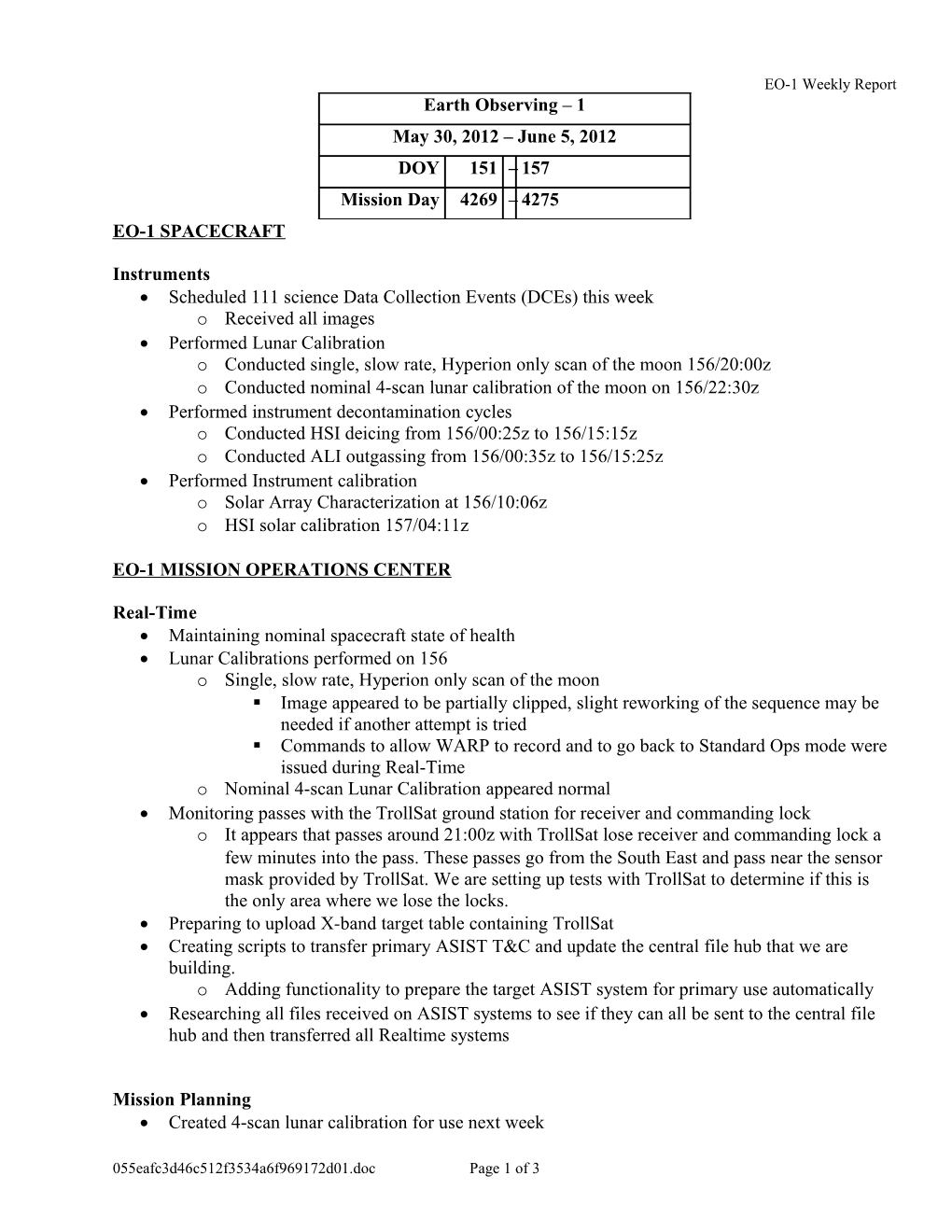 EO-1 Weekly Report s1