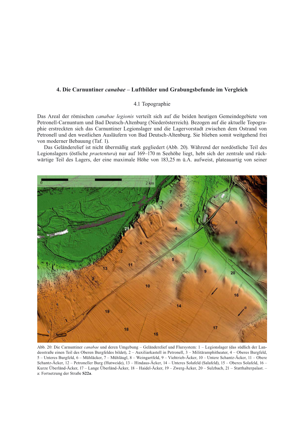 4. Die Carnuntiner Canabae – Luftbilder Und Grabungsbefunde Im Vergleich