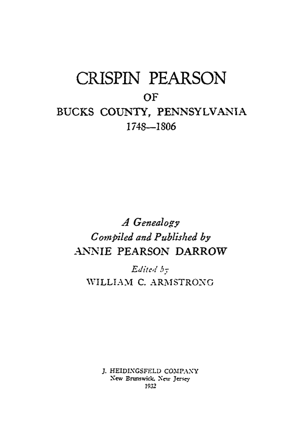 Crispin Pearson Of