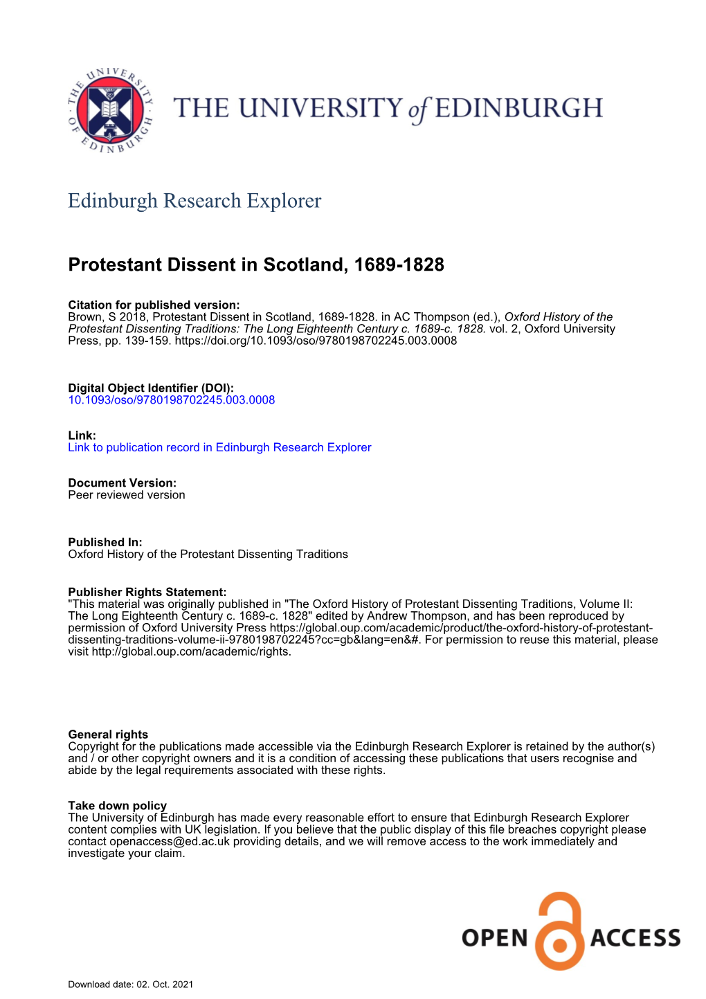 Edinburgh Research Explorer