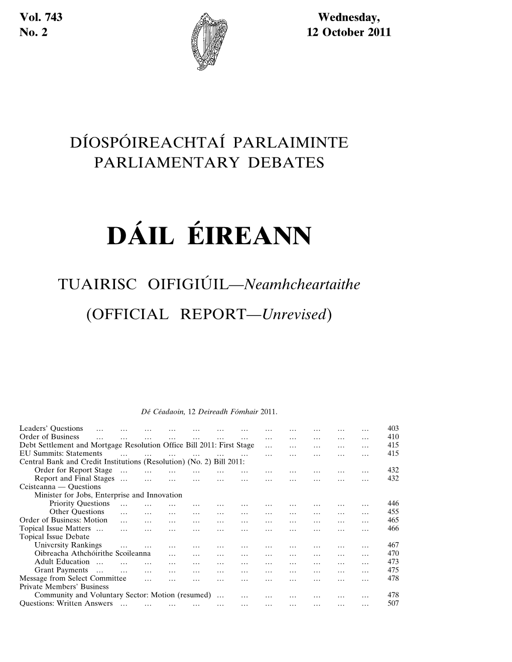 Dáil Éireann