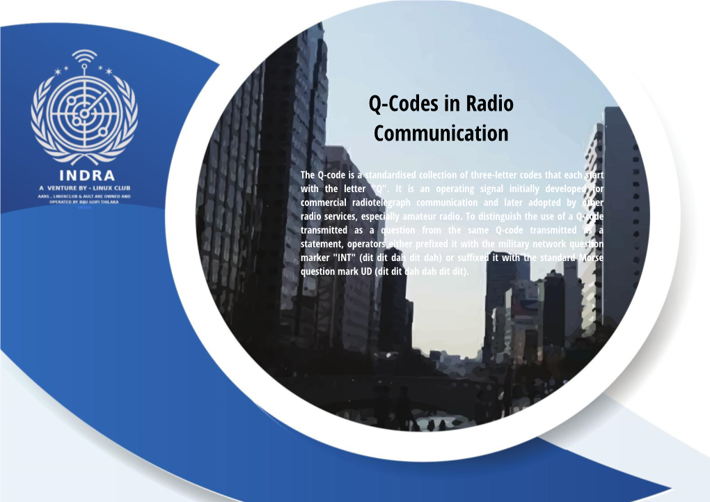 Q-Codes in Radio Communication