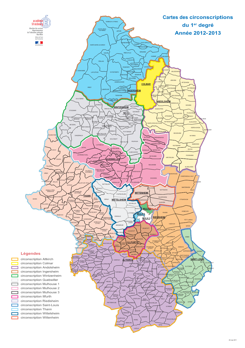 Carte Des Circonscriptions Du Haut-Rhin