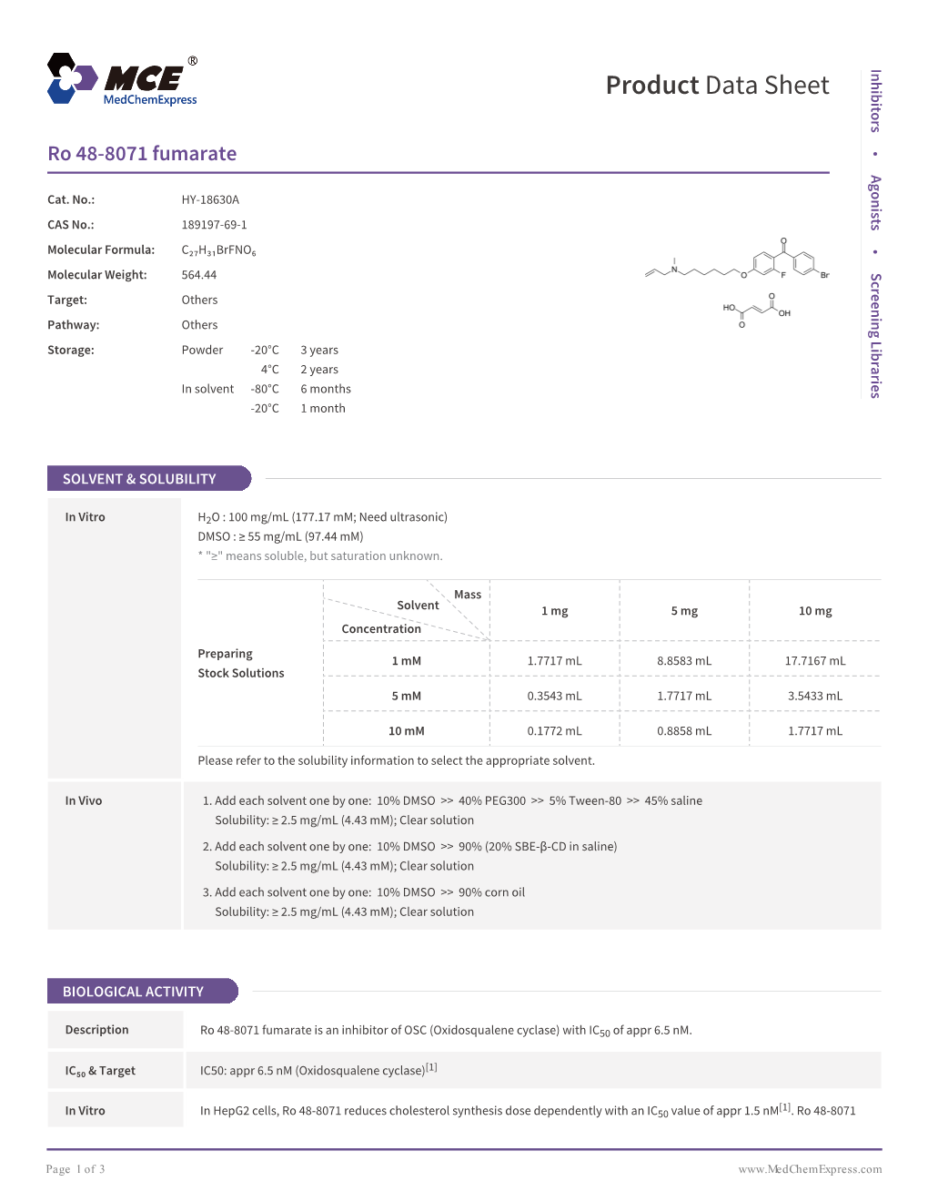 Product Data Sheet