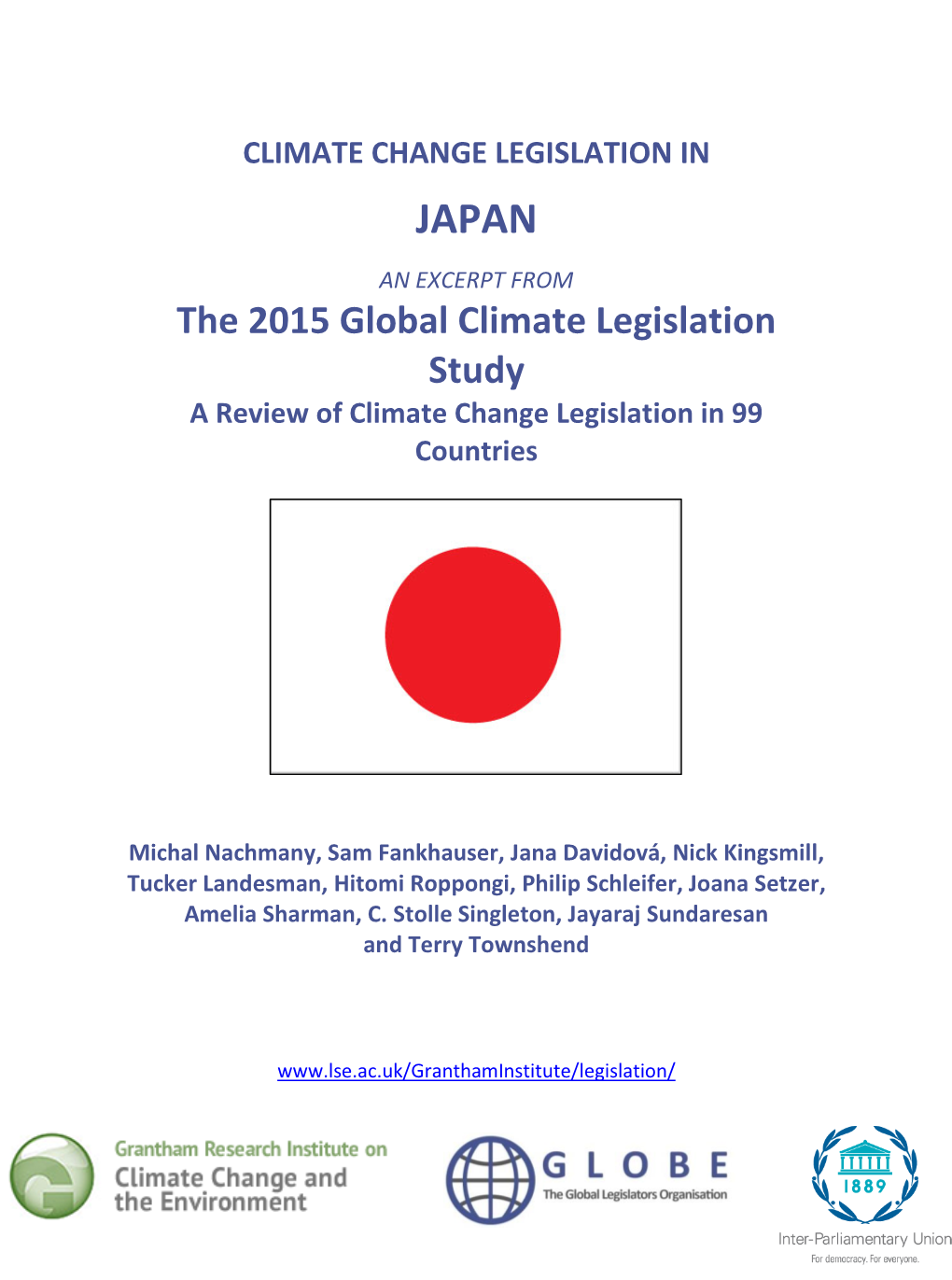 Climate Change Legislation in Japan