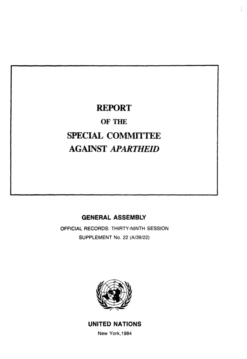 Report Special Committee