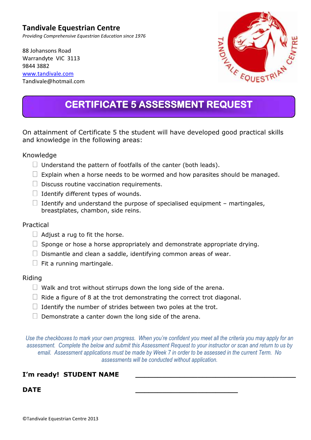 Certificate Level 5