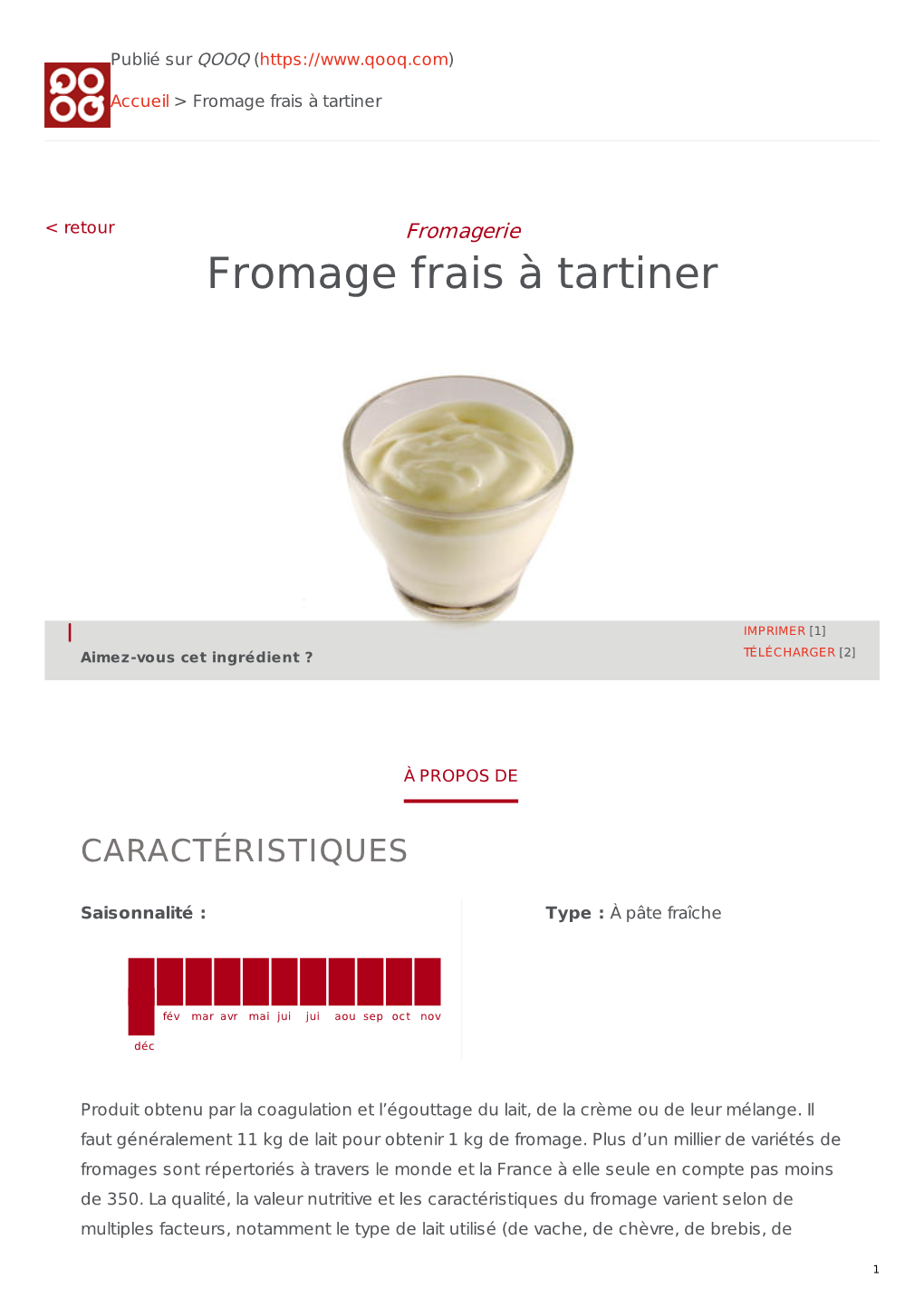 Fromage Frais À Tartiner