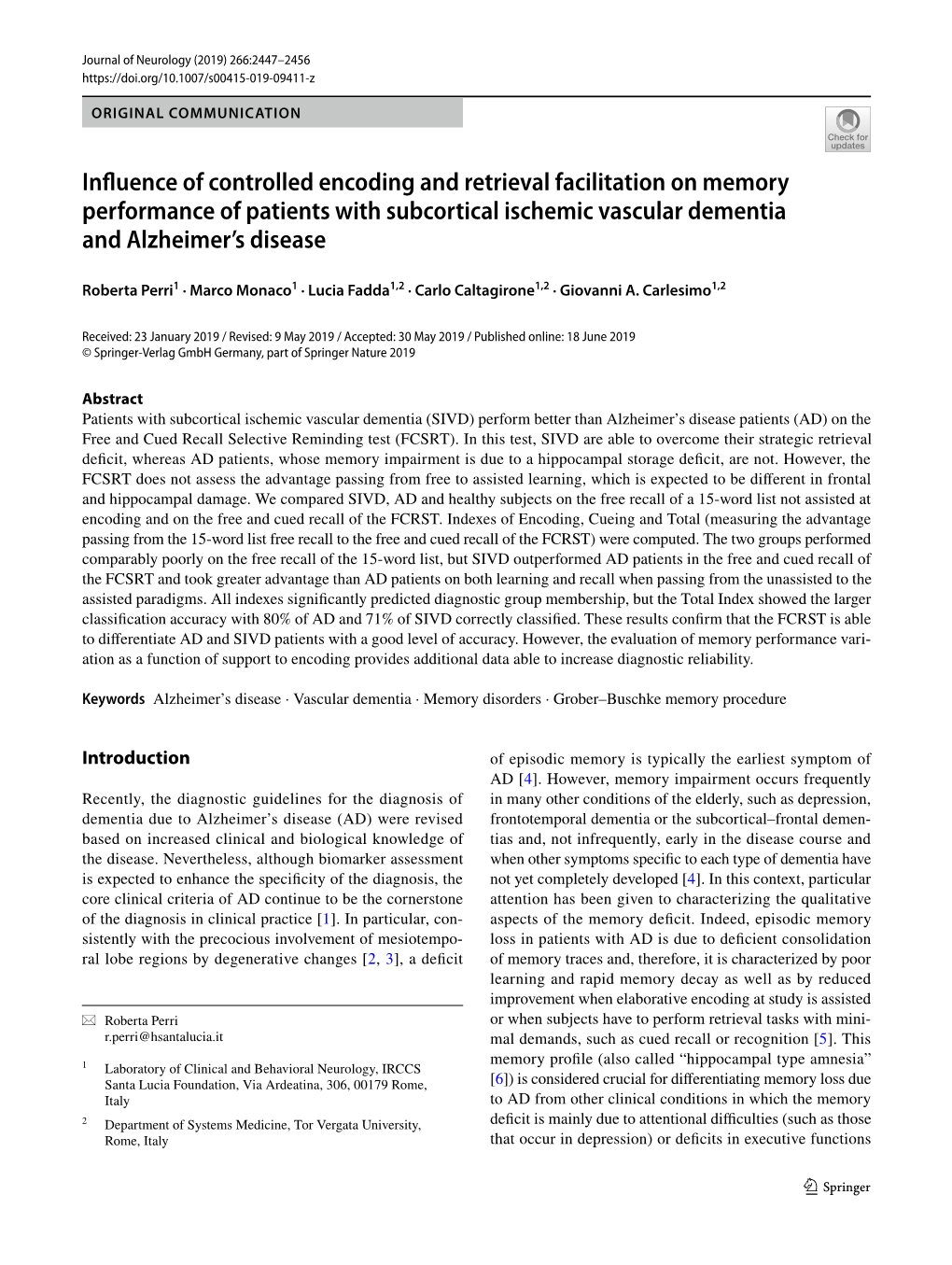 Influence of Controlled Encoding and Retrieval Facilitation on Memory