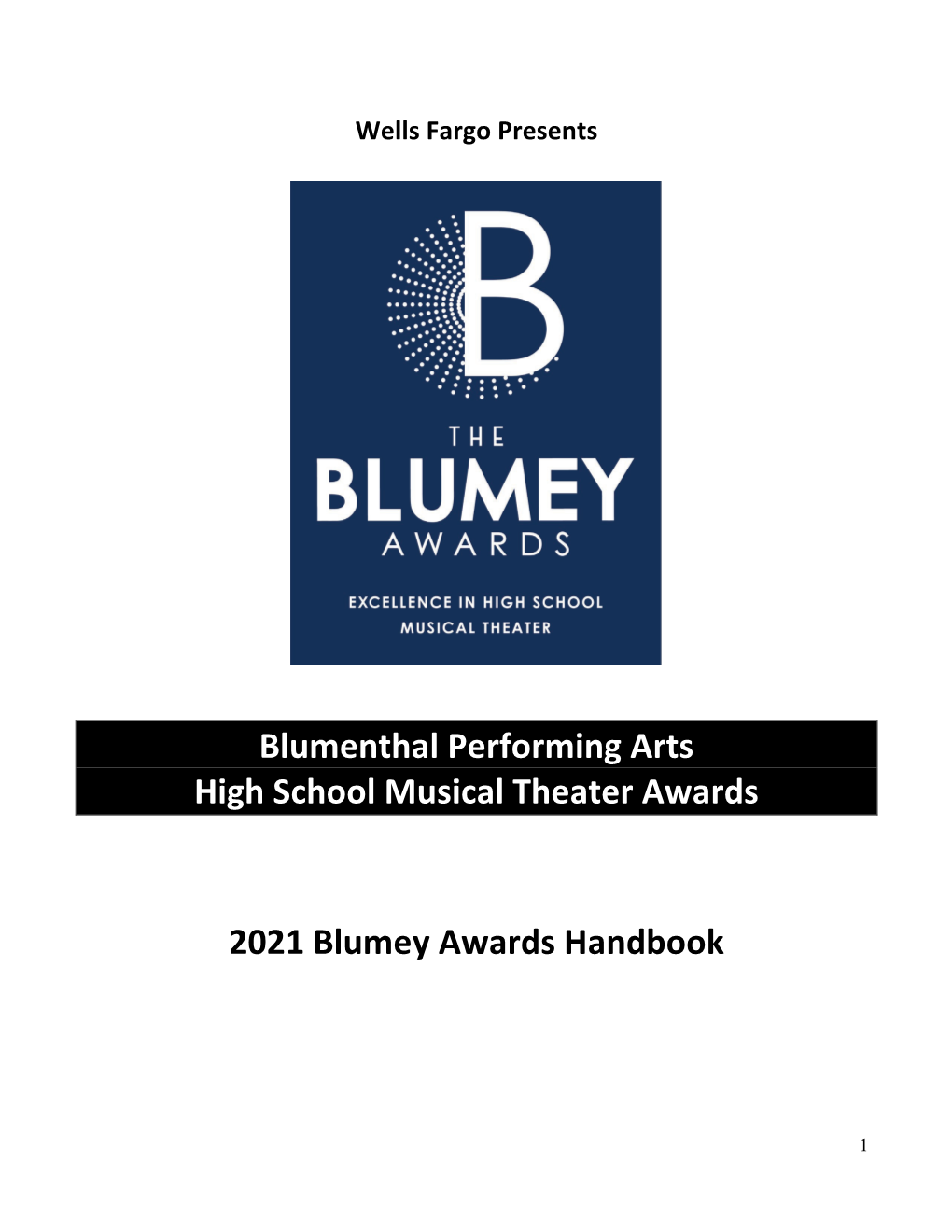 Blumey Awards Handbook