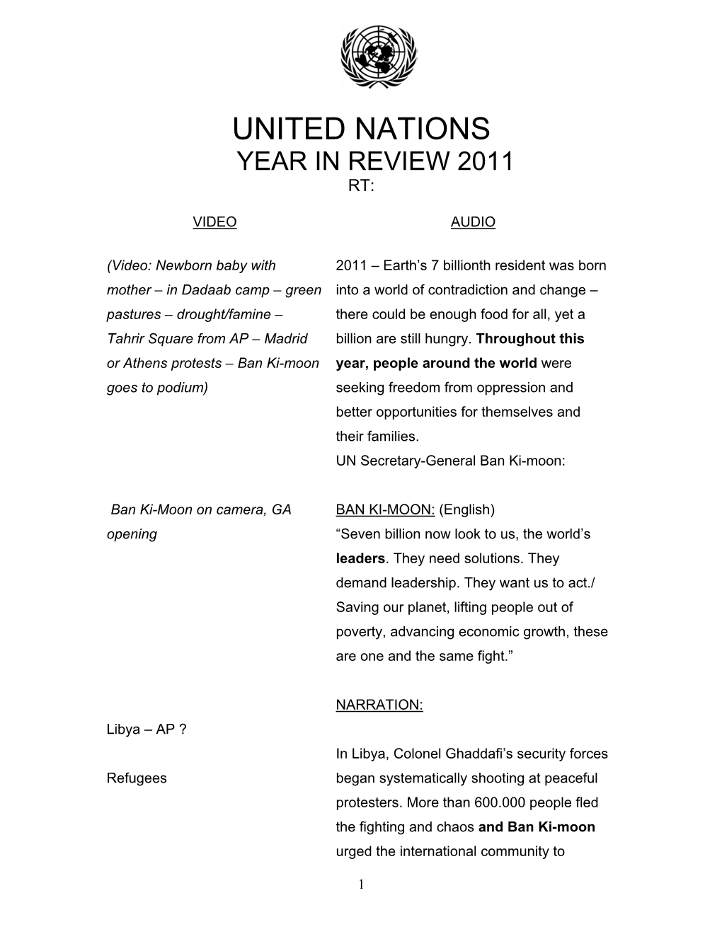 The United Nations