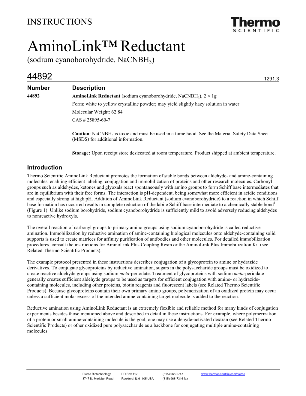 Aminolink™Reductant