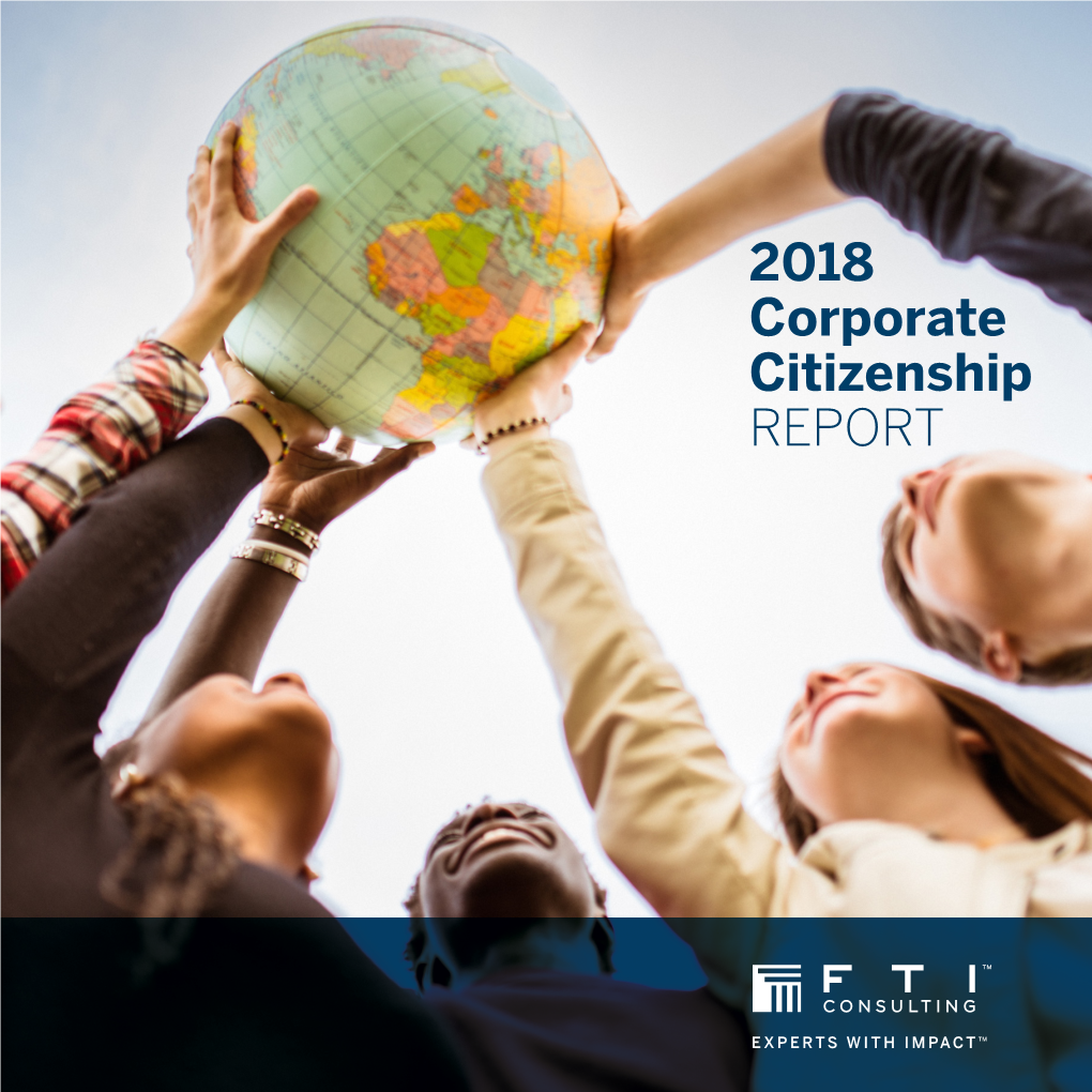 2018 Corporate Citizenship REPORT