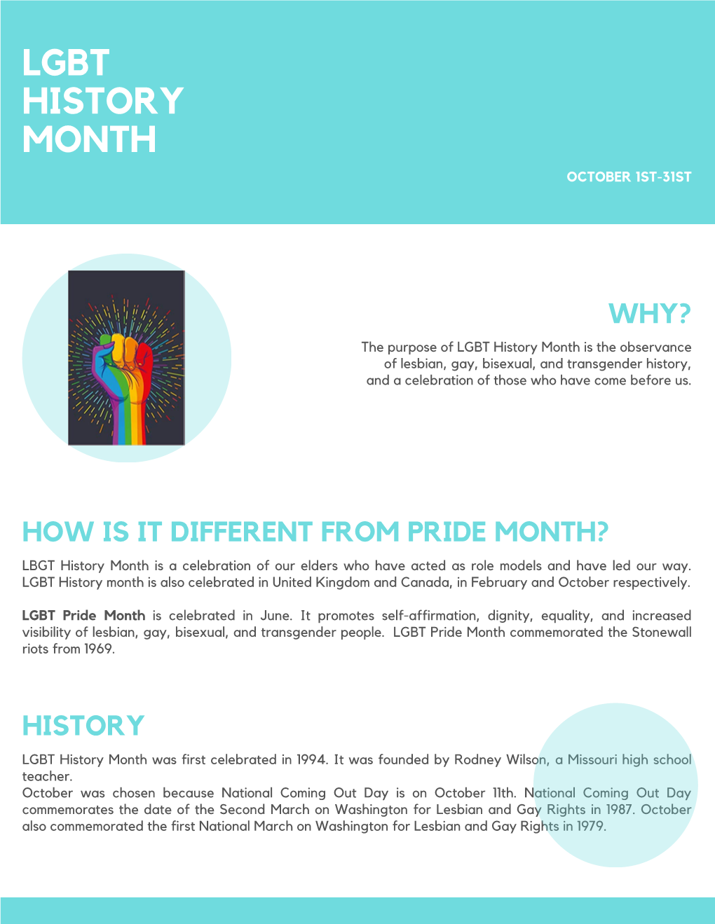 Lgbt History Month