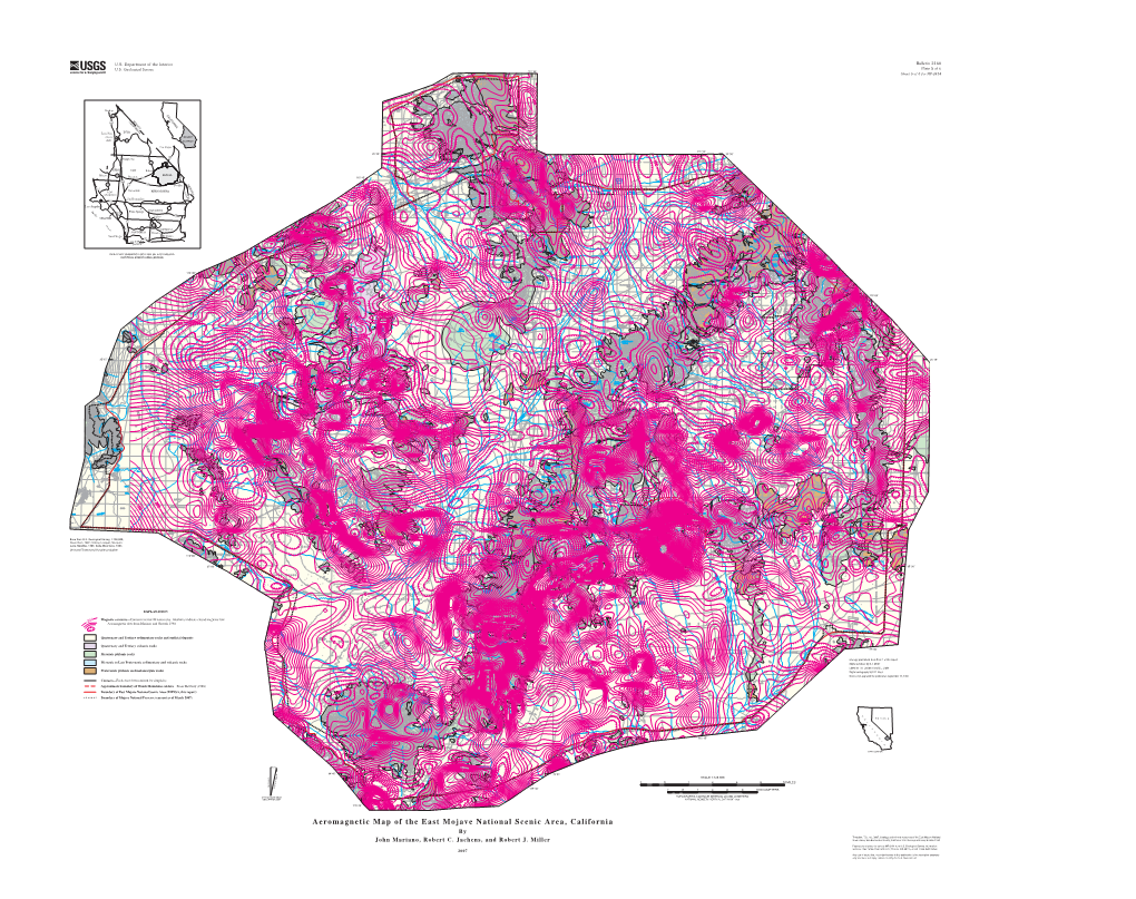 Aeromagnetic Map of the East Mojave National Scenic Area, California