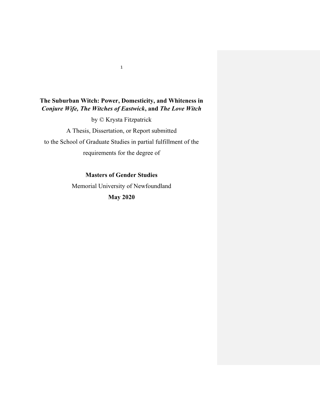 Power, Domesticity, and Whiteness in Conjure Wife, the Witches Of