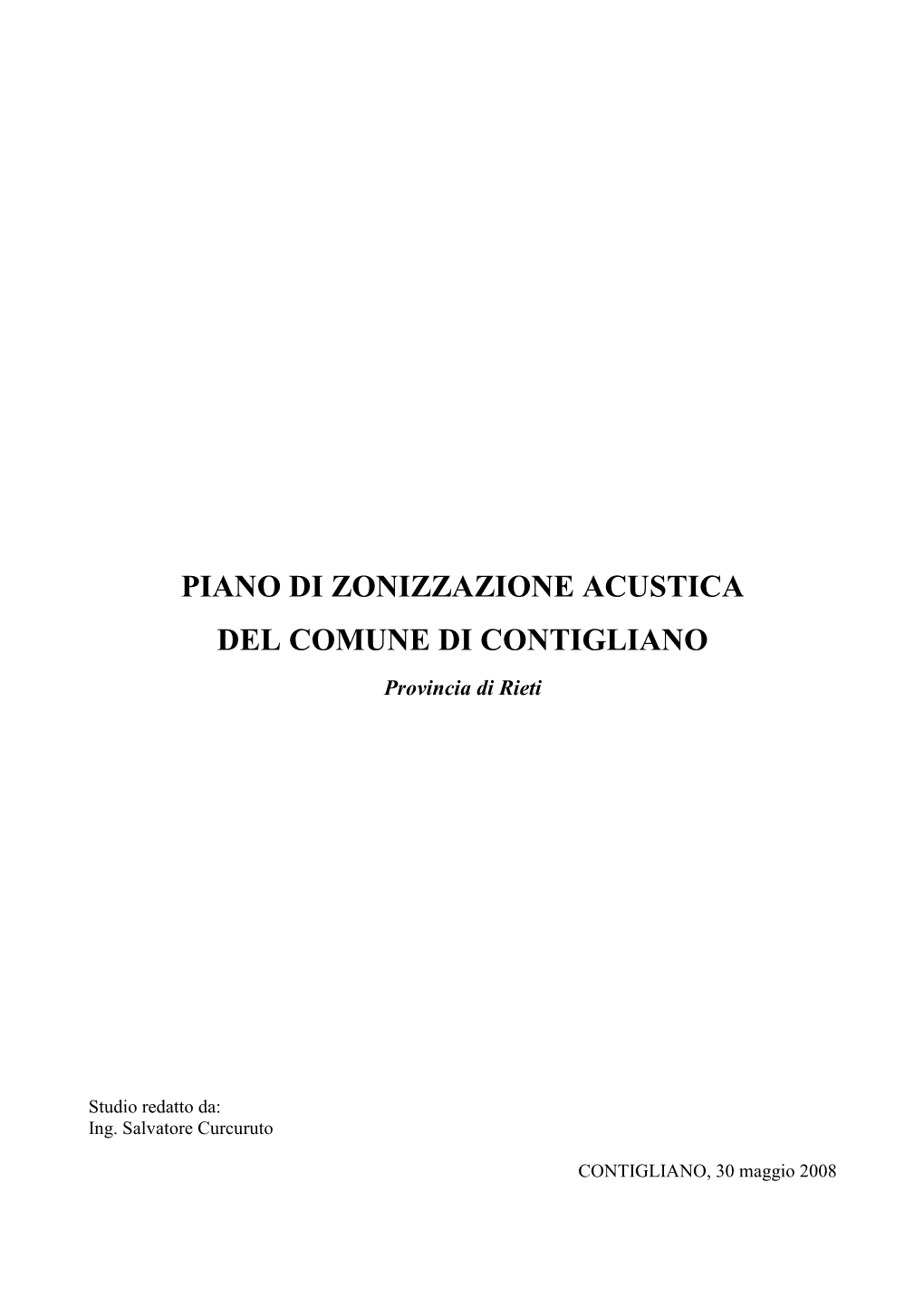 ZONIZZAZIONE Contigliano Relazione Per Stampa