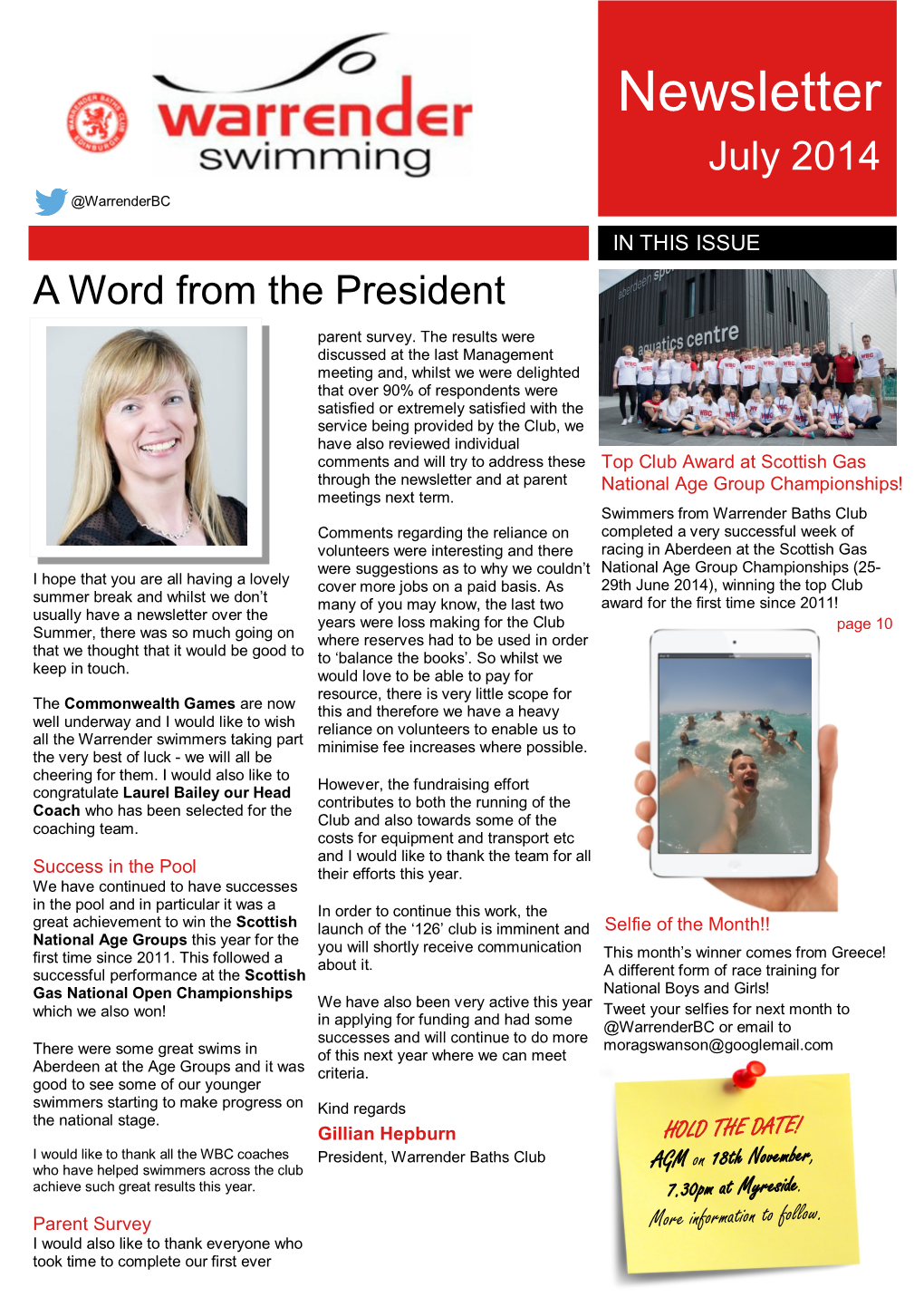 Newsletter July 2014