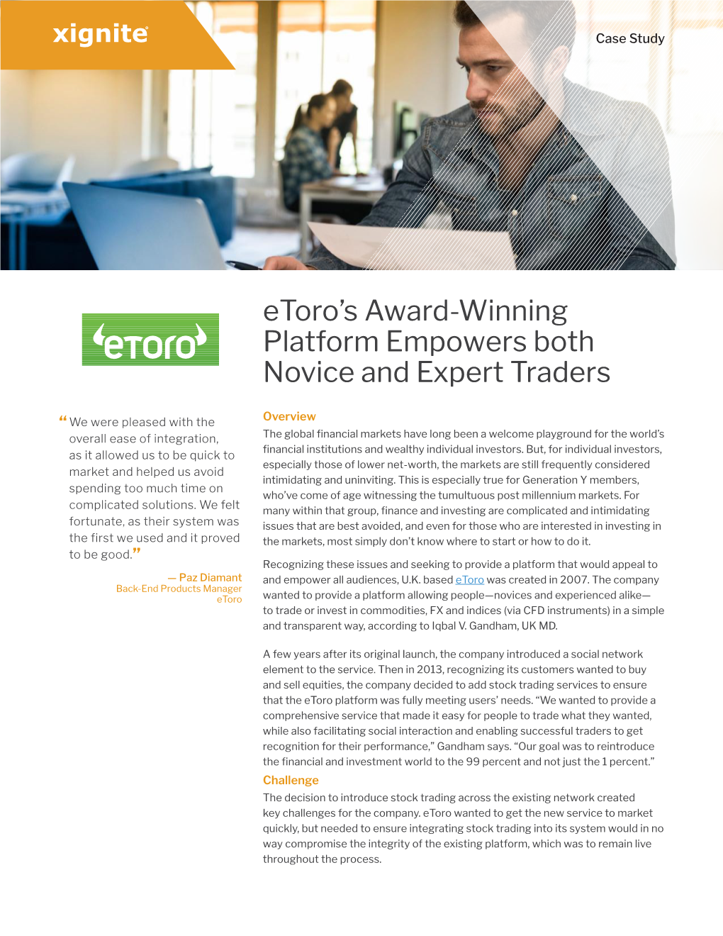 Etoro's Award-Winning Platform Empowers Both Novice and Expert