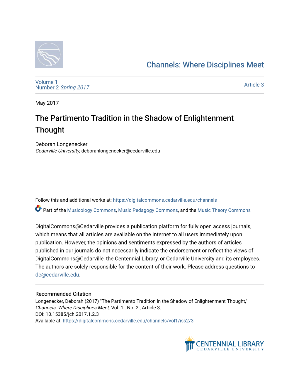 The Partimento Tradition in the Shadow of Enlightenment Thought