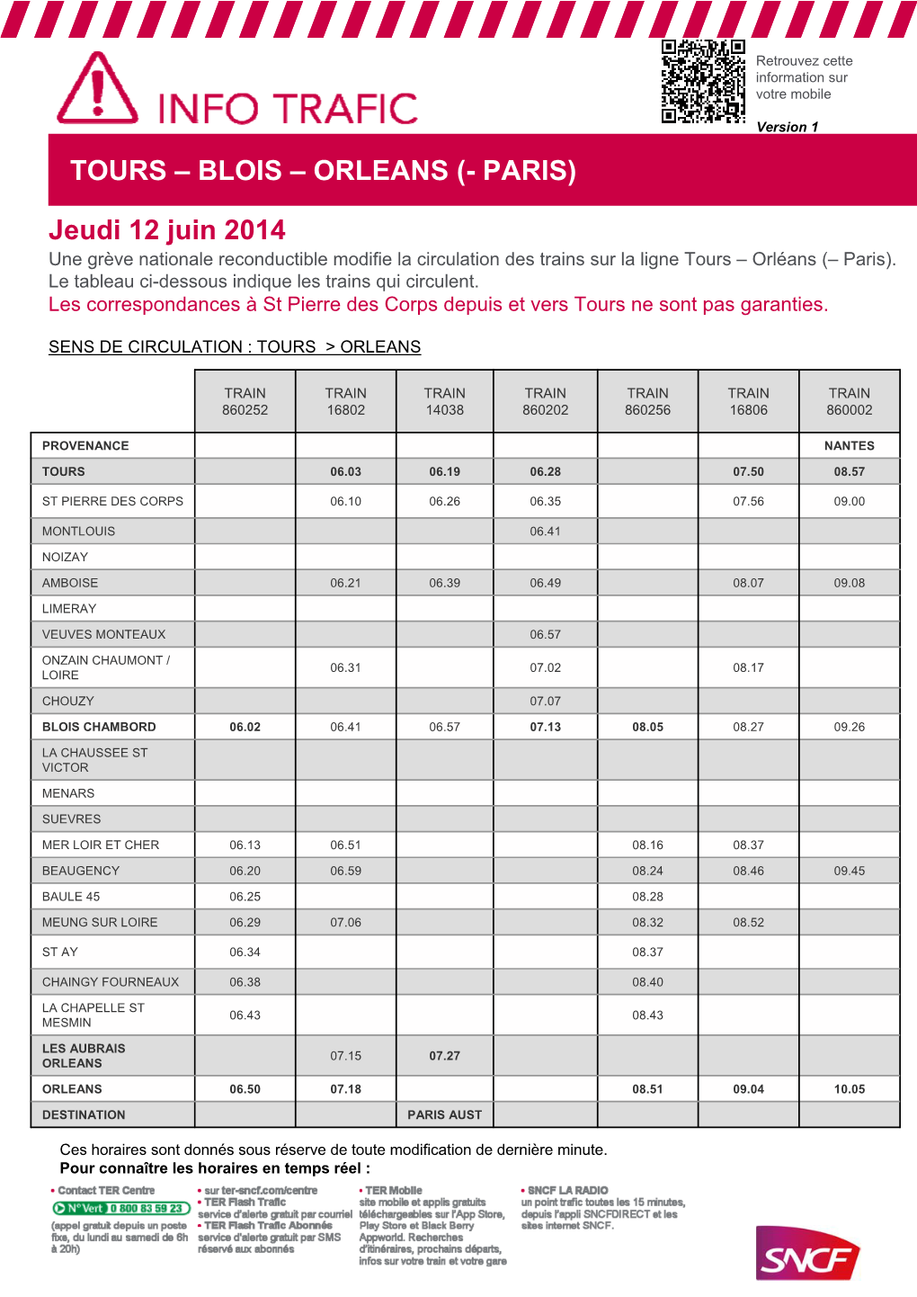 Tours – Blois – Orleans (- Paris)