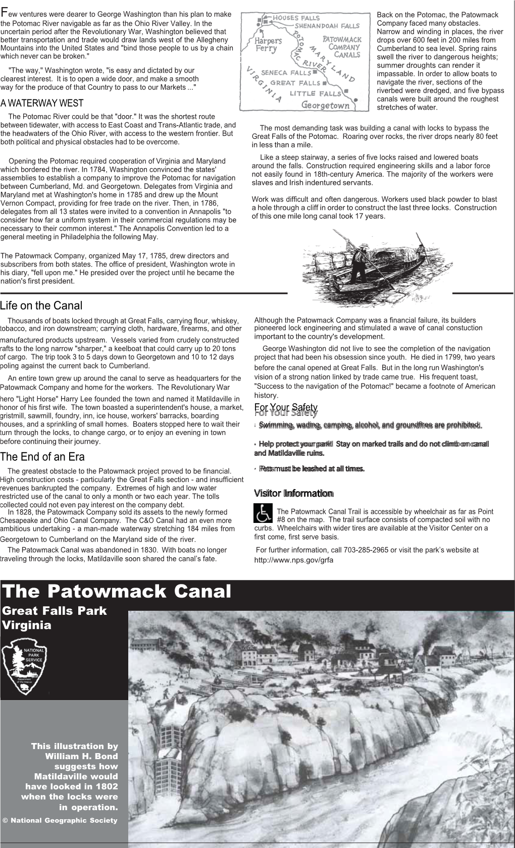Patowmack Canal Brochure
