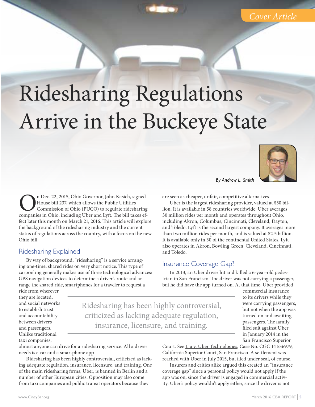 Ridesharing Regulations Arrive in the Buckeye State