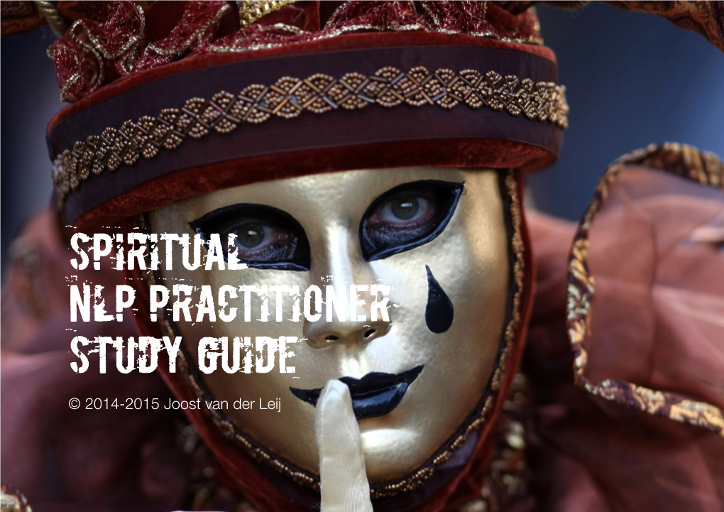 Spiritual NLP Practitioner Study Guide © 2014-2015 Joost Van Der Leij Spiritual NLP Practitioner Study Guide