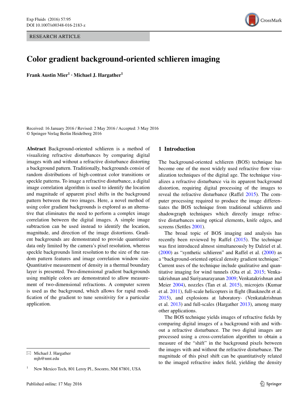 Color Gradient Background-Oriented Schlieren Imaging