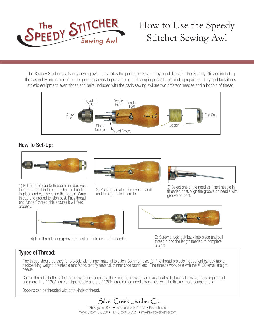 How to Use the Speedy Stitcher Sewing Awl