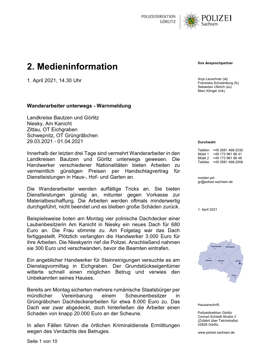 2. Medieninformation