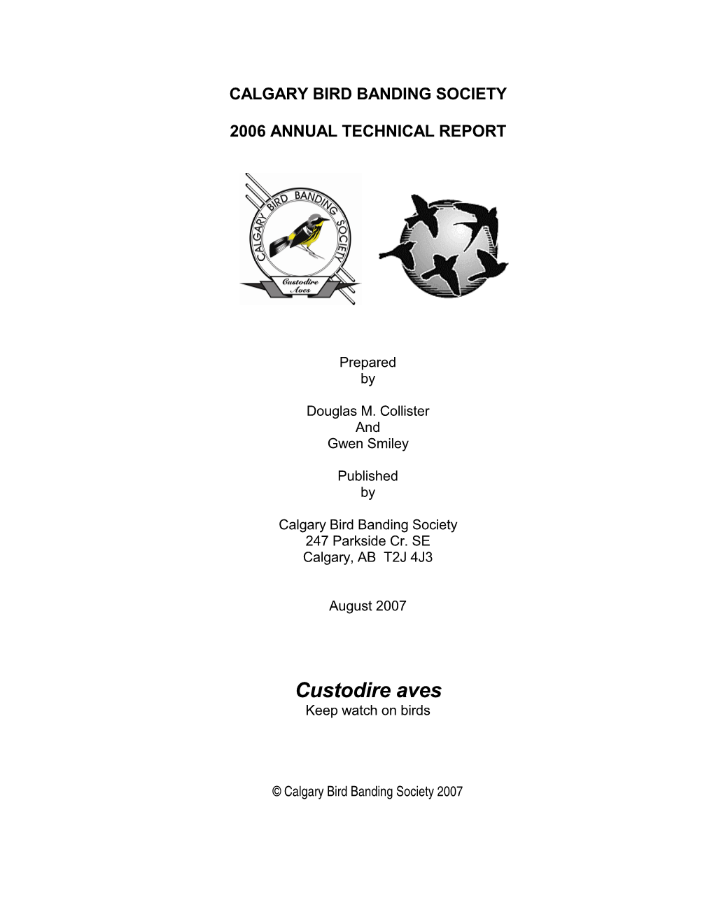 2006 Annual Technical Report