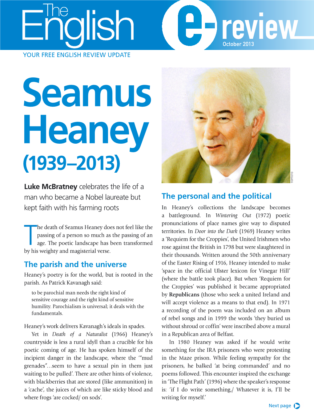 Seamus Heaney