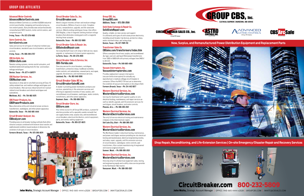 Group CBS Facilities Management Brochure