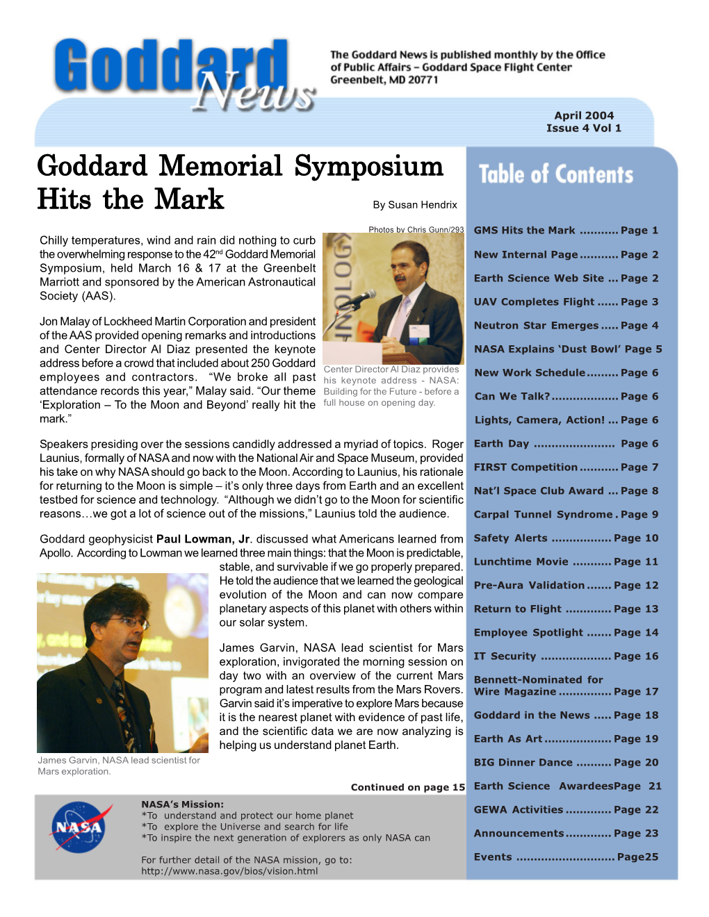 Goddard Memorial Symposium Hits the Mark