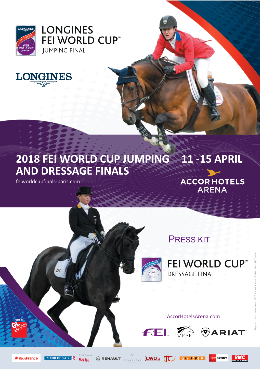 2018 FEI WORLD CUP JUMPING 11 -15 APRIL and DRESSAGE FINALS Feiworldcupfinals-Paris.Com