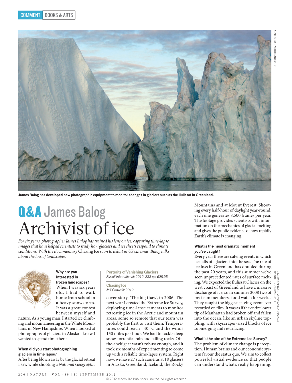 Archivist of Ice Earth’S Climate Is Changing