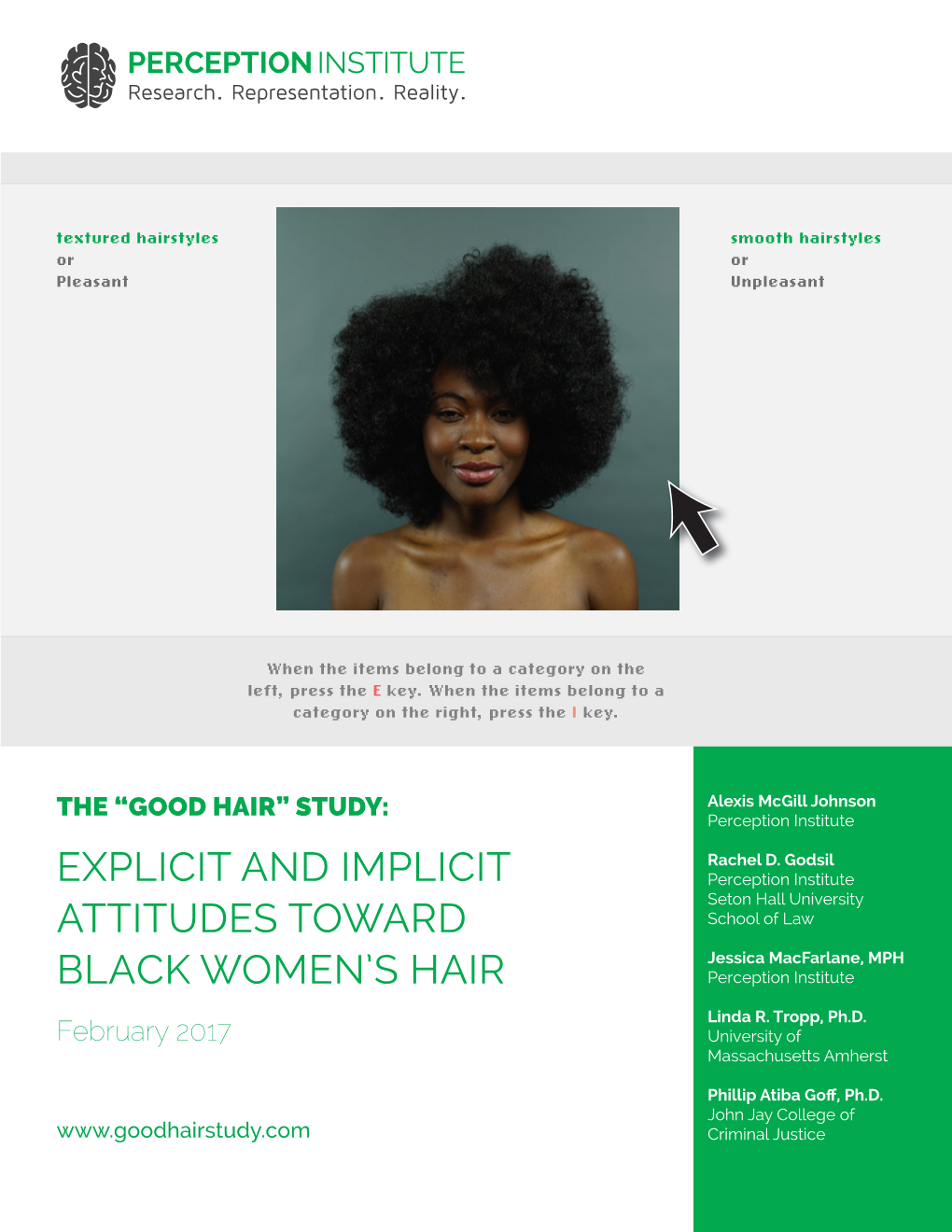 “GOOD HAIR” STUDY: Perception Institute