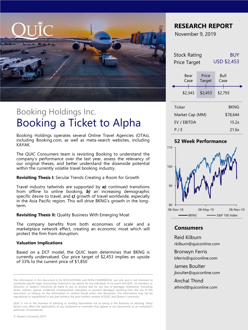 Booking a Ticket to Alpha