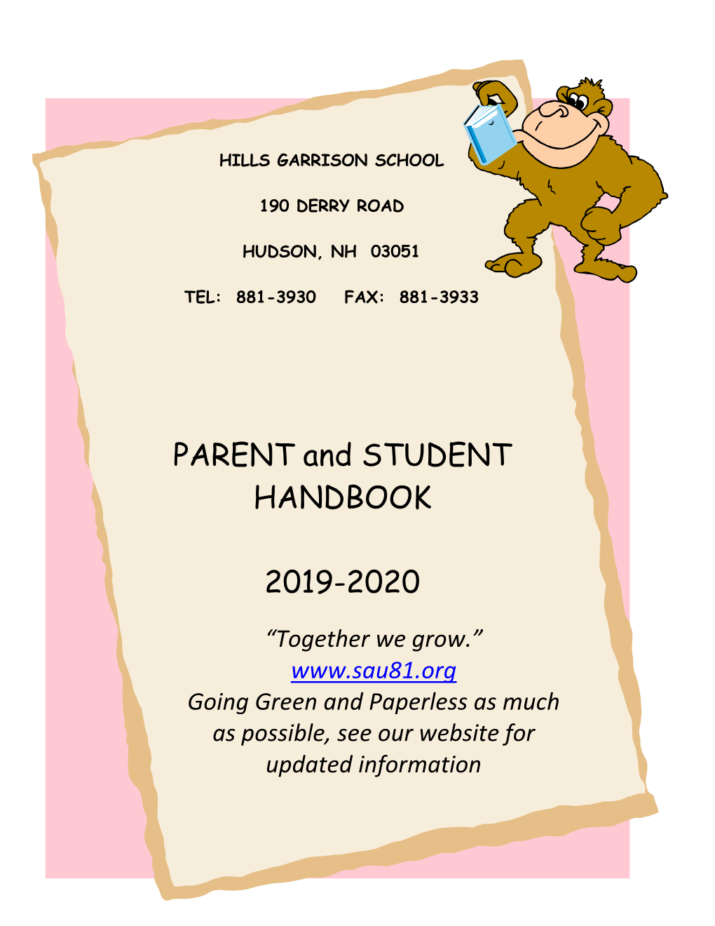 PARENT and STUDENT HANDBOOK 2019-2020