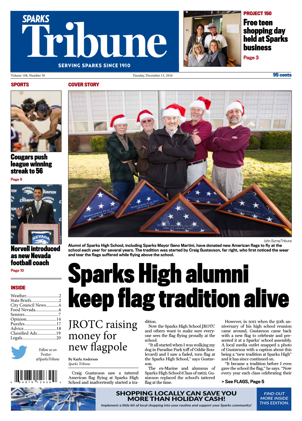 Sparks High Alumni Keep Flag Tradition Alive