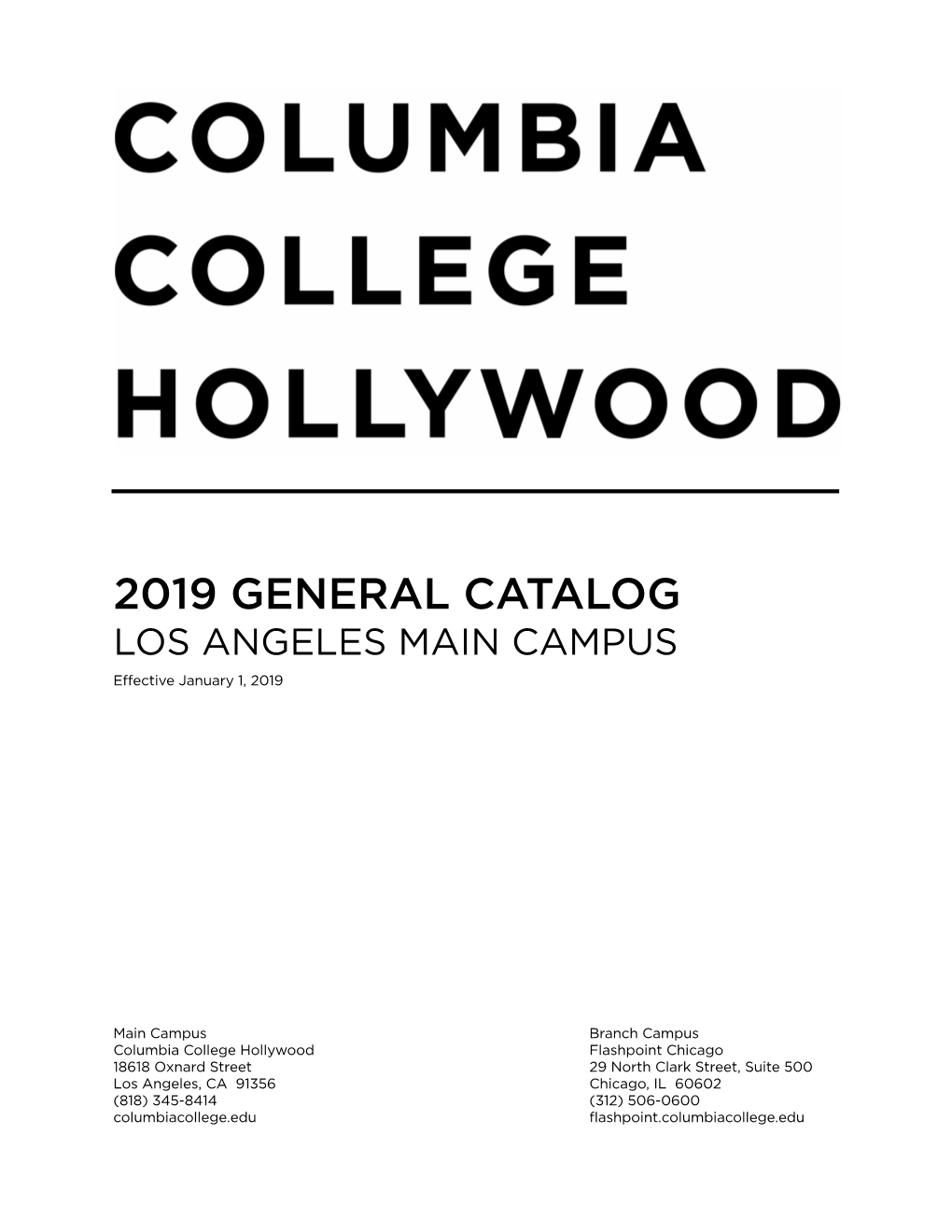 2019 Los Angeles GENERAL Catalog