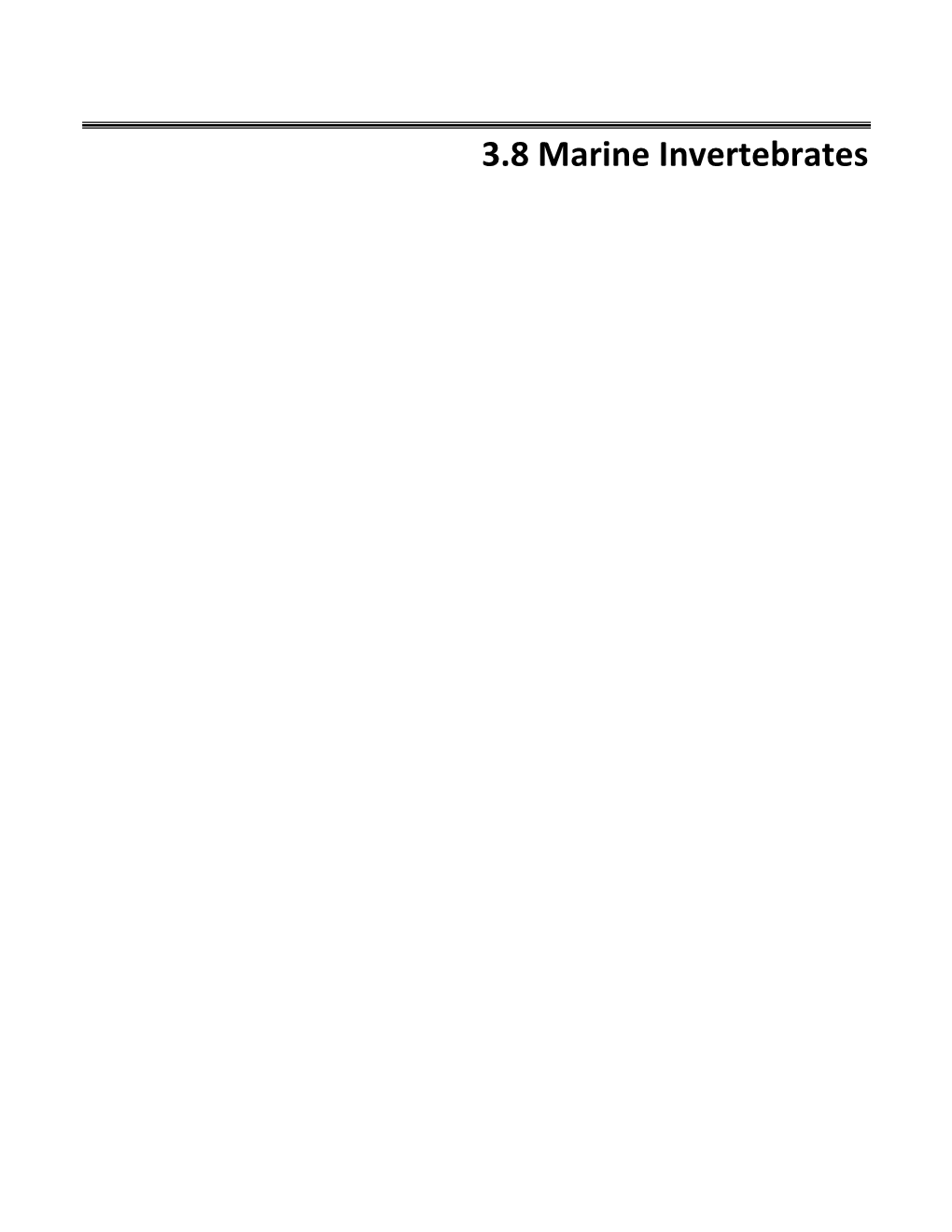 3.8 Marine Invertebrates